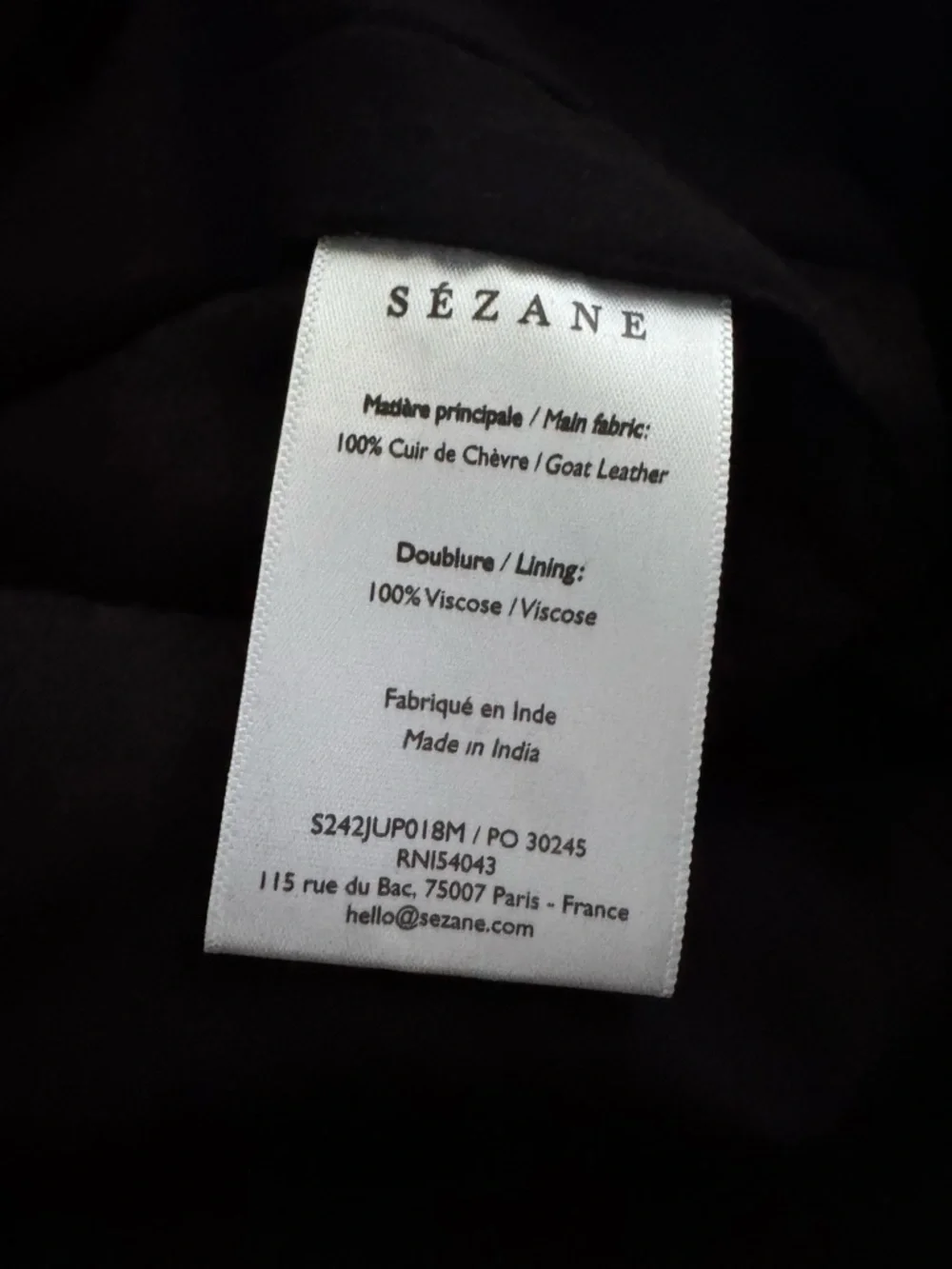Sezane Magalia Skirt in Suede Patchwork Retro - Picture 6 of 8